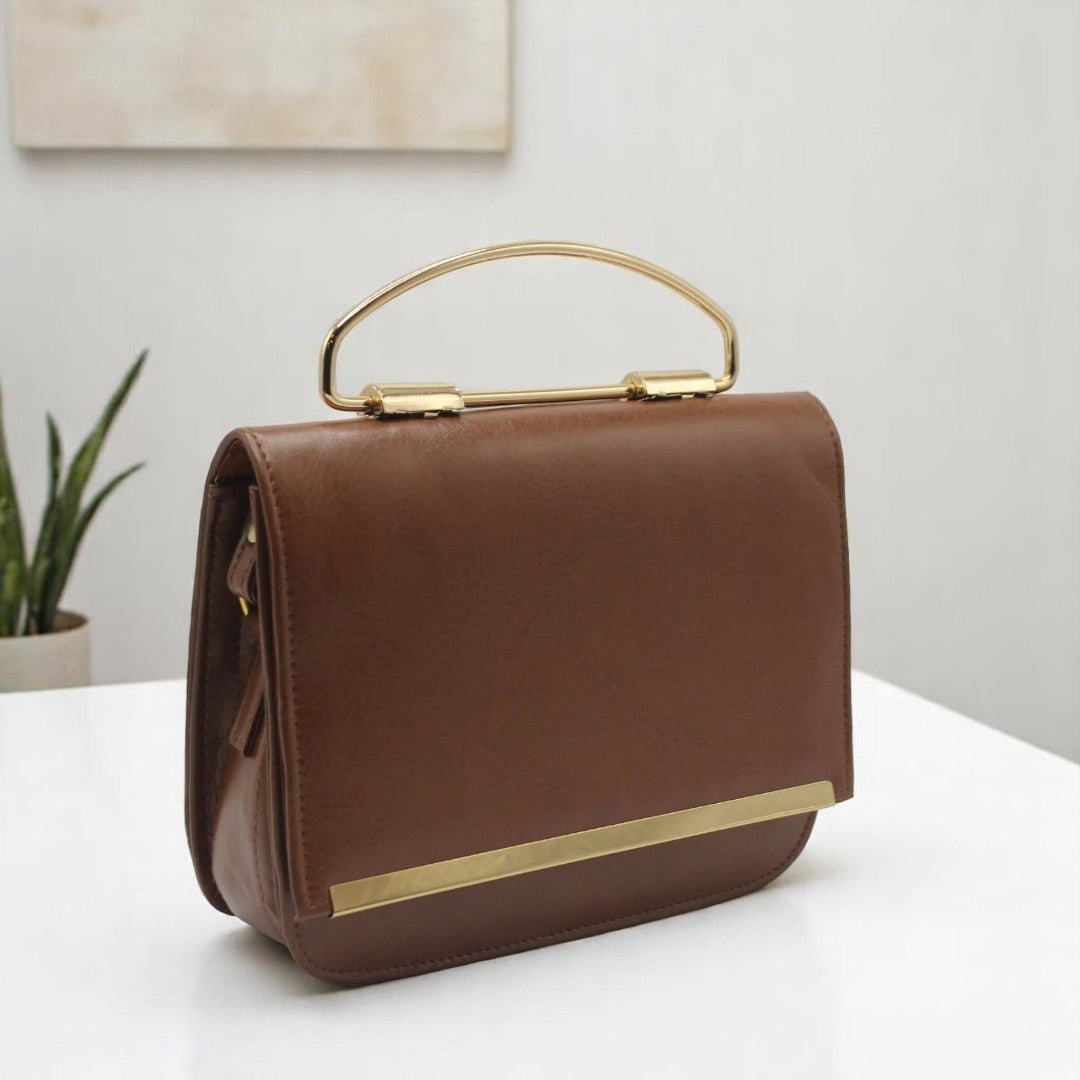 VIB - 004 ( Brown - Stylish Handbag )