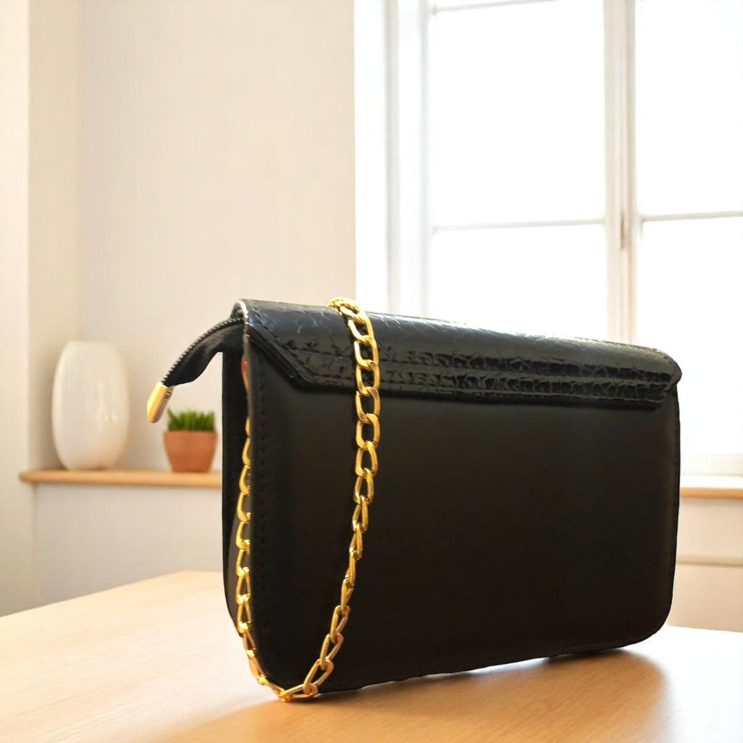 VIB - 006 ( Black - Stylish Handbag )