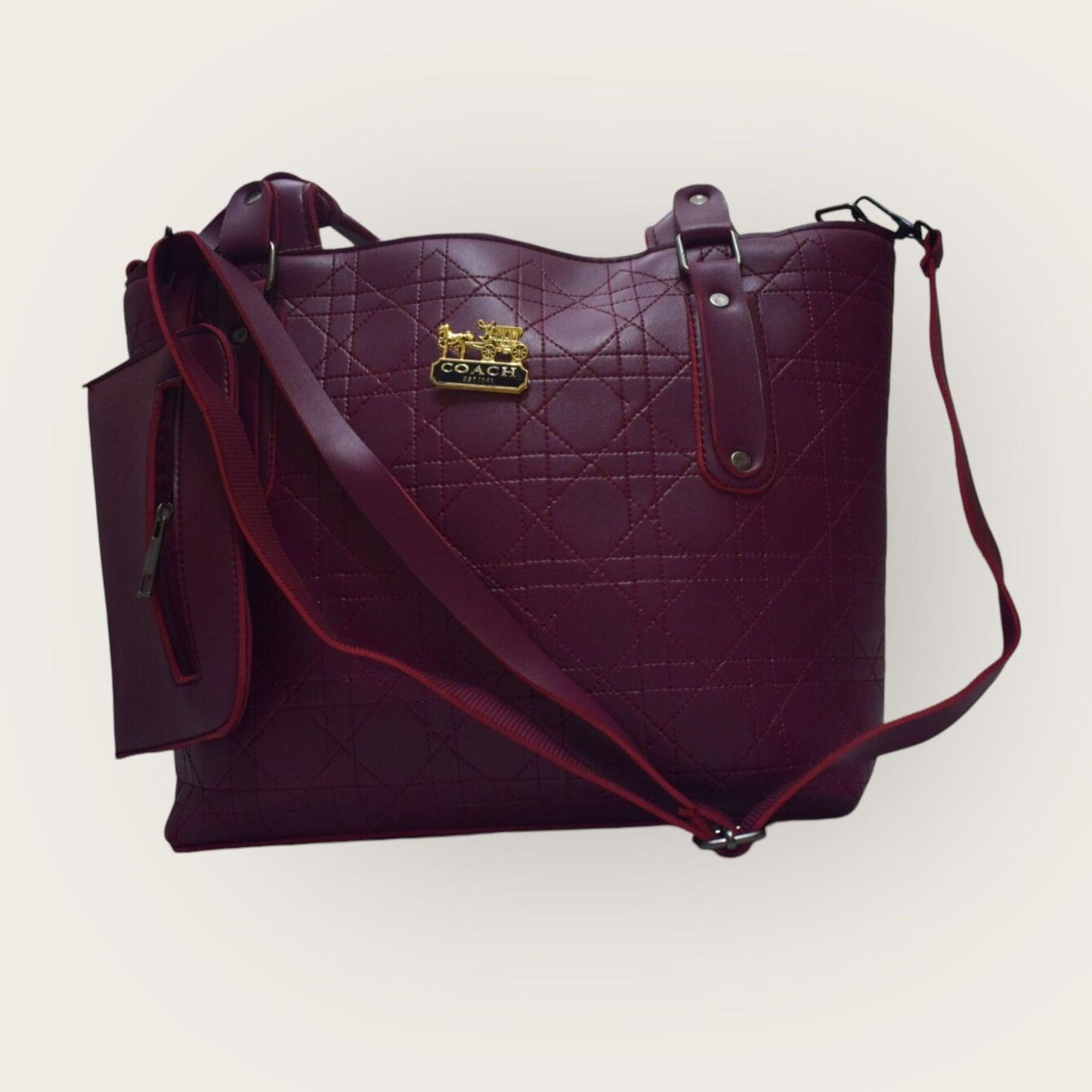 Red Rose Elegance (3 pcs Stylish Ladies Handbag Set)