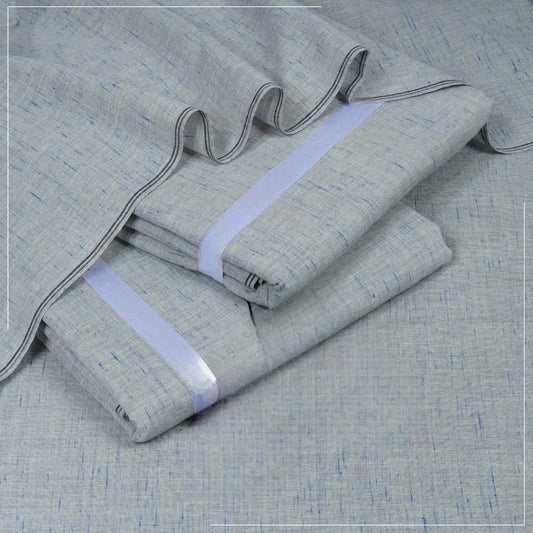 Grey with blue print Lawn Khaddar ( VLK - 112 )