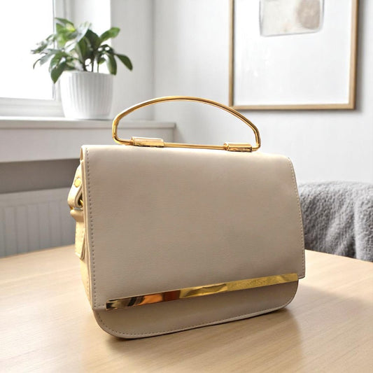 VIB - 004 ( Beige - Stylish Handbag )