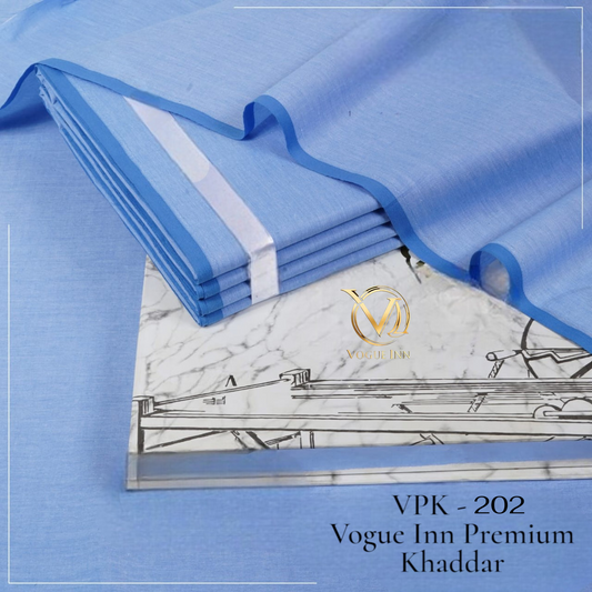 Prime Blue Premium Khaddar ( VPK - 202 )